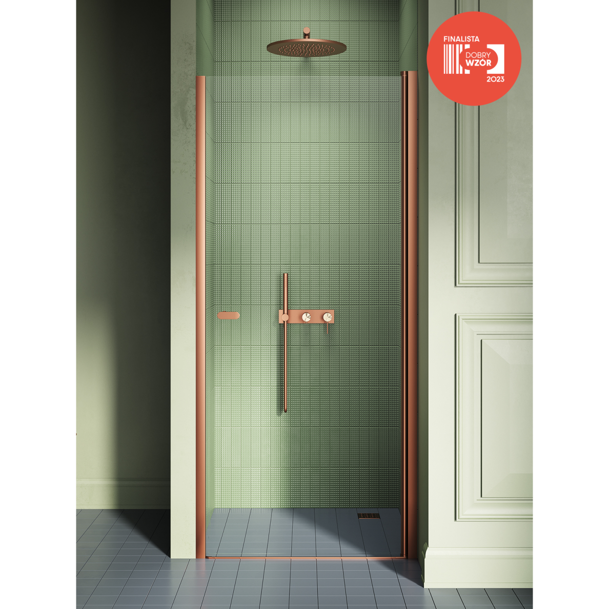 Dušo durys New Trendy New Soleo Copper Brushed, pasirenkamas dydis Dušo durys New Trendy New Soleo Copper Brushed, pasirenkamas dydis