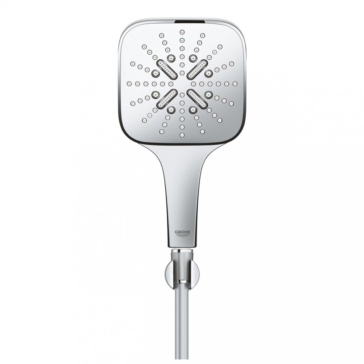 Dušo komplektas Grohe RAINSHOWER SMARTACTIVE 130 CUBE su 1,50 m dušo žarna 1