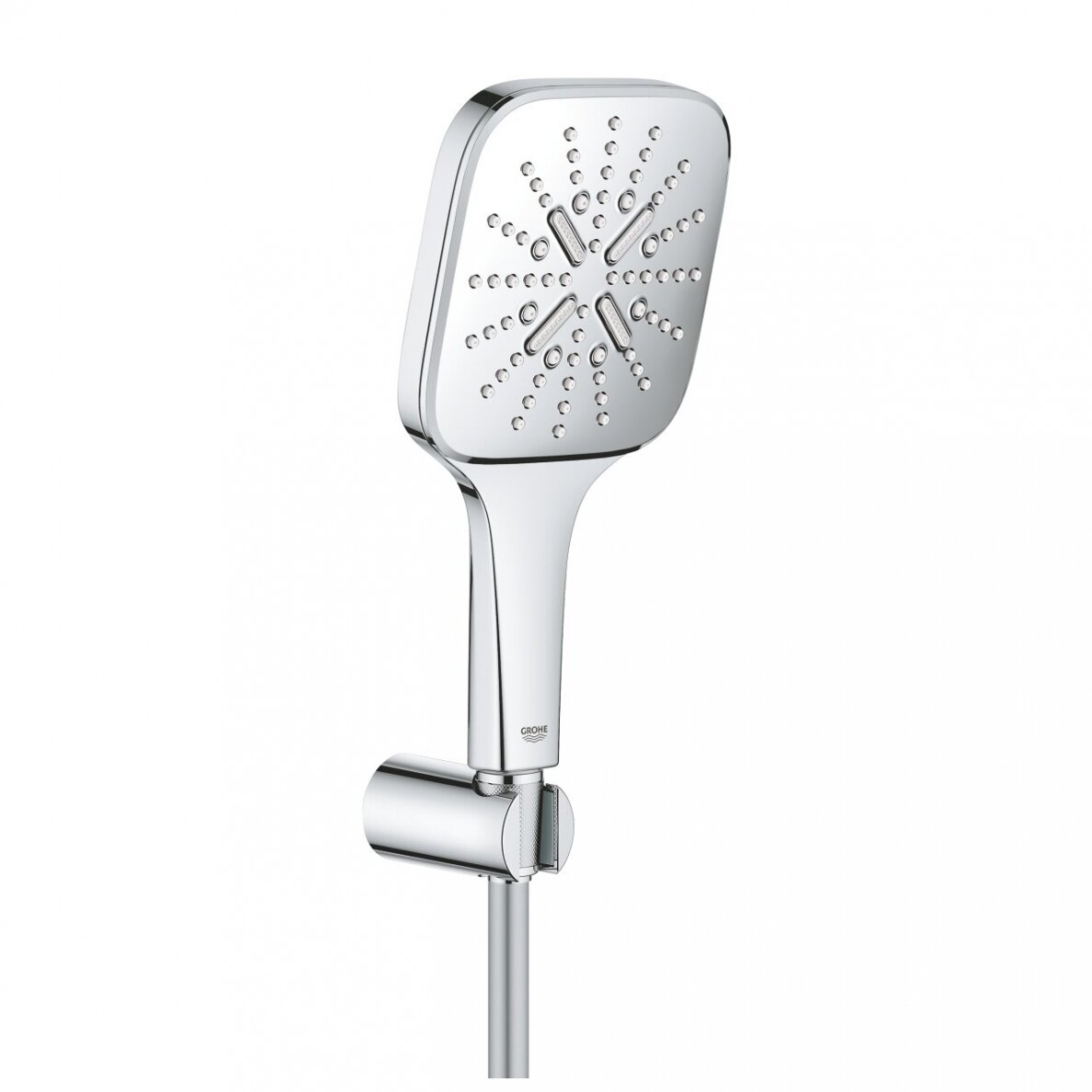 Dušo komplektas Grohe RAINSHOWER SMARTACTIVE 130 CUBE su 1,50 m dušo žarna
