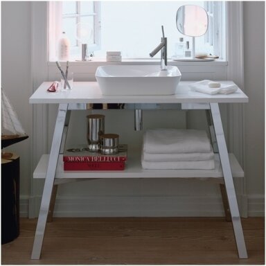 Duravit Cape Cod pastatomas ant stalviršio praustuvas su skyle maišytuvui 460x460