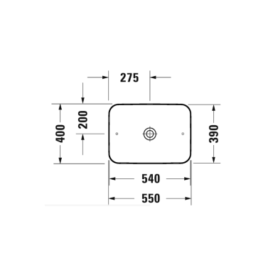 Duravit Cape Cod pastatomas praustuvas 550x400mm Duravit Cape Cod pastatomas praustuvas 550x400mm
