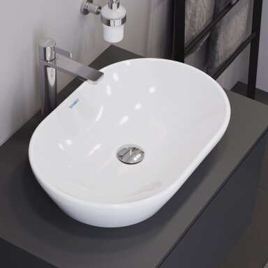 Duravit D-Neo pastatomas ant stalviršio praustuvas 600x400 Duravit D-Neo pastatomas ant stalviršio praustuvas 600x400