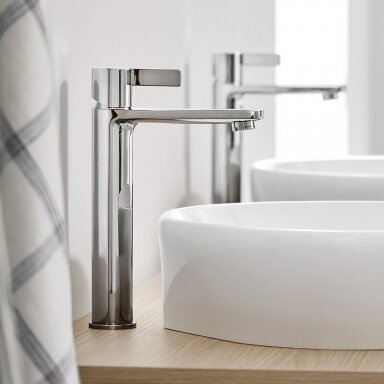 Aukštas Duravit D-Neo vienos svirties praustuvo maišytuvas L Aukštas Duravit D-Neo vienos svirties praustuvo maišytuvas L