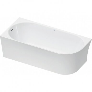 Duravit DuraSenja akrilinė vonia 170 X 80 cm glaudžiama prie sienos, KAIRINĖ Duravit DuraSenja akrilinė vonia 170 X 80 cm glaudžiama prie sienos, KAIRINĖ