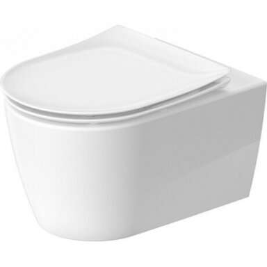 Duravit Soleil by Starck HygieneFlush Rimless pakabinamas klozetas su lėtai nusileidžiančiu dangčiu, baltas 45910920A1 Duravit Soleil by Starck HygieneFlush Rimless pakabinamas klozetas su lėtai nusileidžiančiu dangčiu, baltas 45910920A1