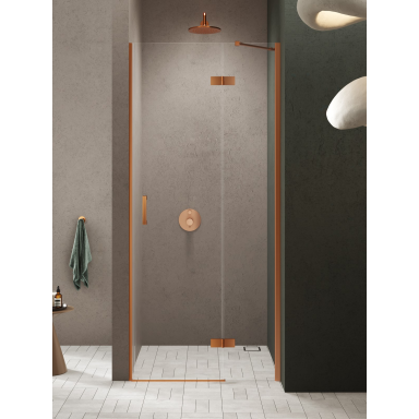 Dušo durys New Trendy Nesta Copper Brushed, pasirenkamas dydis ir pusė