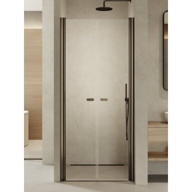 Dušo durys New Trendy New Soleo Gunmetal Brushed, dvigubos, pasirenkamas dydis Dušo durys New Trendy New Soleo Gunmetal Brushed, dvigubos, pasirenkamas dydis
