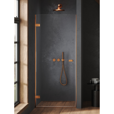 Dušo durys New Trendy Oxia Copper Brushed, pasirenkamas dydis ir pusė Dušo durys New Trendy Oxia Copper Brushed, pasirenkamas dydis ir pusė