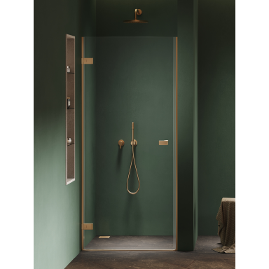 Dušo durys New Trendy Oxia Gold Brushed, pasirenkamas dydis ir pusė Dušo durys New Trendy Oxia Gold Brushed, pasirenkamas dydis ir pusė