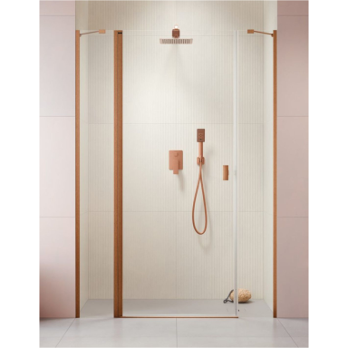 Dušo durys Radaway Nes Brushed Copper DWJS, skaidrus stiklas Dušo durys Radaway Nes Brushed Copper DWJS, skaidrus stiklas