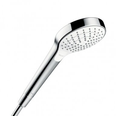 Dušo galvutė HANSGROHE CROMA SELECT S 3jet, Vario Ecosmart, balta/chromas Dušo galvutė HANSGROHE CROMA SELECT S 3jet, Vario Ecosmart, balta/chromas