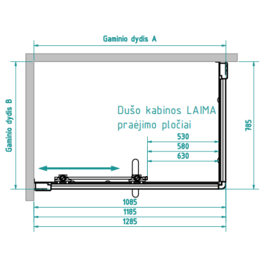 Dušo kabina Brasta Glass LAIMA Dušo kabina Brasta Glass LAIMA