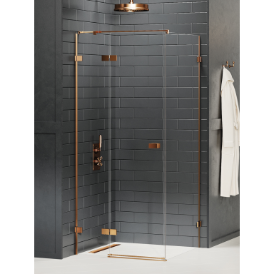 Dušo kabina New Trendy Avexa Copper Brushed, pasirenkamas dydis ir pusė Dušo kabina New Trendy Avexa Copper Brushed, pasirenkamas dydis ir pusė