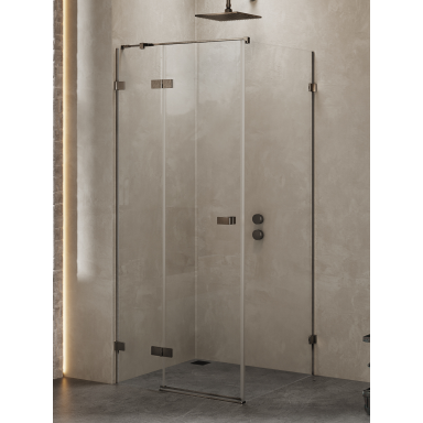 Dušo kabina New Trendy Avexa Gunmetal Brushed, pasirenkamas dydis ir pusė Dušo kabina New Trendy Avexa Gunmetal Brushed, pasirenkamas dydis ir pusė