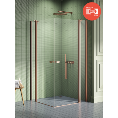 Dušo kabina New Trendy New Soleo Copper Brushed dvigubų durų, pasirenkamas dydis Dušo kabina New Trendy New Soleo Copper Brushed dvigubų durų, pasirenkamas dydis
