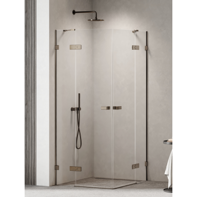 Dušo kabina New Trendy Oxia Gunmetal Brushed 2D, pasirenkamas dydis Dušo kabina New Trendy Oxia Gunmetal Brushed 2D, pasirenkamas dydis