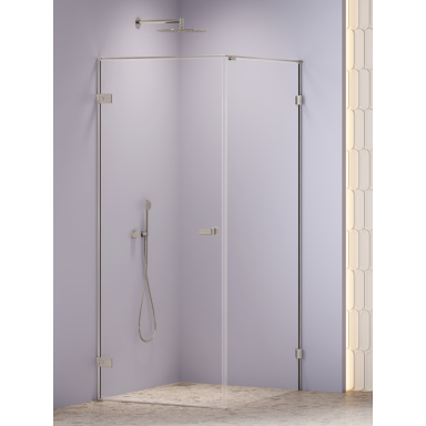 Dušo kabina New Trendy Oxia Nickel Brushed 1D, pasirenkamas dydis ir pusė Dušo kabina New Trendy Oxia Nickel Brushed 1D, pasirenkamas dydis ir pusė