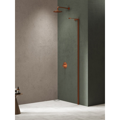 Dušo sienelė New Trendy Nesta Copper Brushed, pasirenkami dydžiai Dušo sienelė New Trendy Nesta Copper Brushed, pasirenkami dydžiai