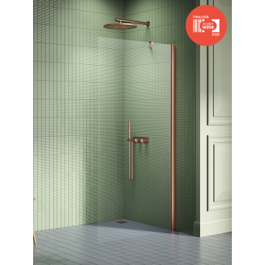 Dušo sienelė New Trendy New Soleo Copper Brushed, pasirenkami dydžiai Dušo sienelė New Trendy New Soleo Copper Brushed, pasirenkami dydžiai