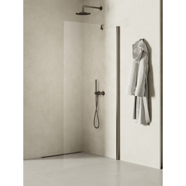 Dušo sienelė New Trendy New Soleo Gunmetal Brushed, pasirenkami dydžiai Dušo sienelė New Trendy New Soleo Gunmetal Brushed, pasirenkami dydžiai