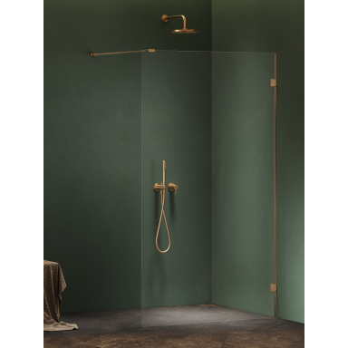Dušo sienelė New Trendy Oxia Gold BRUSHED, pasirenkamas dydis Dušo sienelė New Trendy Oxia Gold BRUSHED, pasirenkamas dydis
