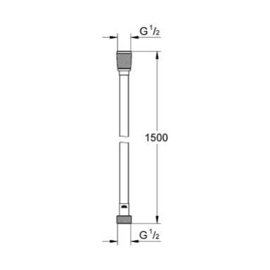 Dušo žarna Grohe Silverflex 1500 mm Dušo žarna Grohe Silverflex 1500 mm