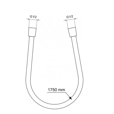 DUŠO ŽARNA IDEAL STANDARD IDEALRAIN, 175 CM, CHROMUOTA - BE175AA