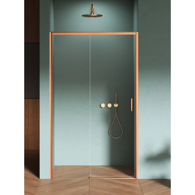 Dušo durys New Trendy Prime Copper Brushed, pasirenkamas dydis ir pusė