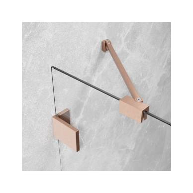Dušo durys Radaway Essenza Pro Brushed Copper DWJ, skaidrus stiklas 5 Dušo durys Radaway Essenza Pro Brushed Copper DWJ, skaidrus stiklas 5