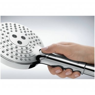 Dušo galvutė Hansgrohe Raindance Select S 26014000 trijų srovių, su PowderRain 1 Dušo galvutė Hansgrohe Raindance Select S 26014000 trijų srovių, su PowderRain 1