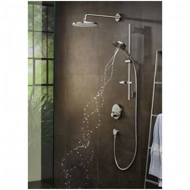 Dušo galvutė Hansgrohe Raindance Select S 26014000 trijų srovių, su PowderRain 4 Dušo galvutė Hansgrohe Raindance Select S 26014000 trijų srovių, su PowderRain 4