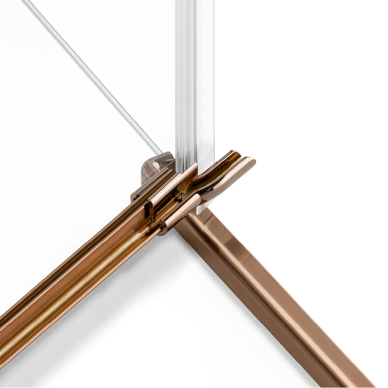 Dušo kabina New Trendy Avexa Copper Brushed 2D, pasirenkamas dydis 2 Dušo kabina New Trendy Avexa Copper Brushed 2D, pasirenkamas dydis 2