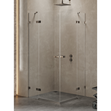 Dušo kabina New Trendy Avexa Gunmetal Brushed 2D, pasirenkamas dydis