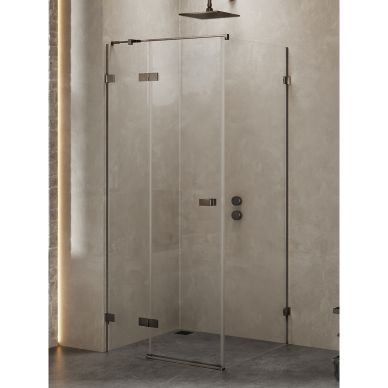Dušo kabina New Trendy Avexa Gunmetal Brushed, pasirenkamas dydis ir pusė Dušo kabina New Trendy Avexa Gunmetal Brushed, pasirenkamas dydis ir pusė