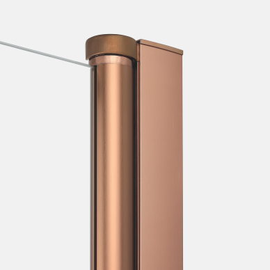 Dušo kabina New Trendy New Soleo Copper Brushed su papildoma sienele, pasirenkamas dydis 3 Dušo kabina New Trendy New Soleo Copper Brushed su papildoma sienele, pasirenkamas dydis 3
