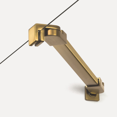 Dušo kabina New Trendy New Soleo Gold Brushed dvigubų durų, pasirenkamas dydis 3