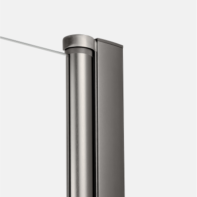 Dušo kabina New Trendy New Soleo Gunmetal Brushed dvigubų durų, pasirenkamas dydis 3