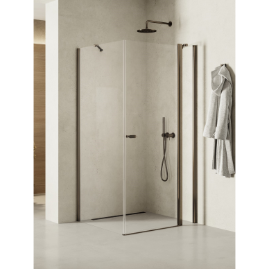 Dušo kabina New Trendy New Soleo Gunmetal Brushed su papildoma sienele, pasirenkamas dydis Dušo kabina New Trendy New Soleo Gunmetal Brushed su papildoma sienele, pasirenkamas dydis