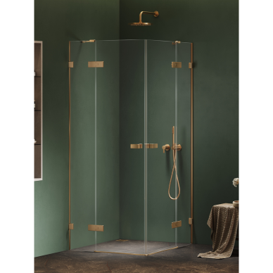 Dušo kabina New Trendy Oxia Gold Brushed 2D, pasirenkamas dydis Dušo kabina New Trendy Oxia Gold Brushed 2D, pasirenkamas dydis