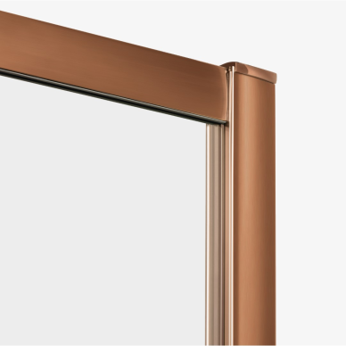 Dušo kabina New Trendy Prime Copper BRUSHED square, pasirenkamas dydis ir pusė 1 Dušo kabina New Trendy Prime Copper BRUSHED square, pasirenkamas dydis ir pusė 1