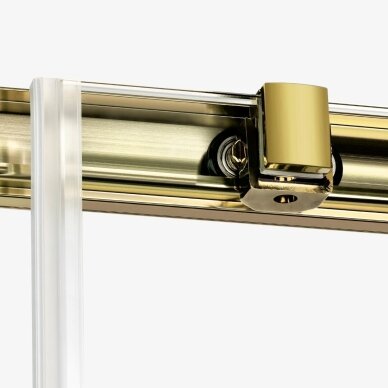 Dušo kabina New Trendy Prime Gold BRUSHED square, pasirenkamas dydis ir pusė 2 Dušo kabina New Trendy Prime Gold BRUSHED square, pasirenkamas dydis ir pusė 2