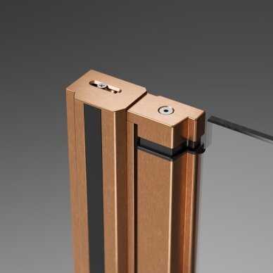 Dušo kabina Radaway Nes 6 Brushed Copper KDJ I 90x80cm, kairė 3