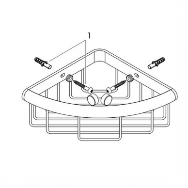 Dušo lentynėlė Hansgrohe Logis Universal 2 Dušo lentynėlė Hansgrohe Logis Universal 2