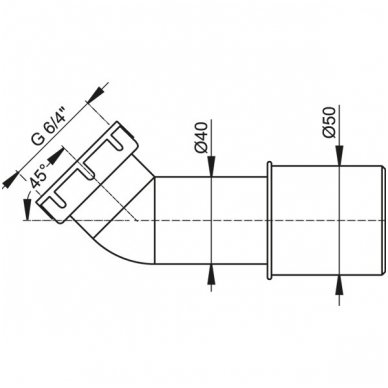 Dušo padėklo sifonas su chromuotu ventiliu,90 mm (28 l/min) + Dušo sifono prijungimo alkūnė