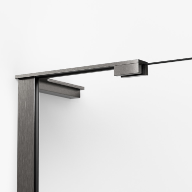 Dušo sienelė New Trendy Nesta Gunmetal Brushed, pasirenkami dydžiai 1