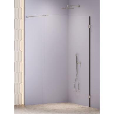 Dušo sienelė New Trendy Oxia Nickel BRUSHED, pasirenkamas dydis Dušo sienelė New Trendy Oxia Nickel BRUSHED, pasirenkamas dydis