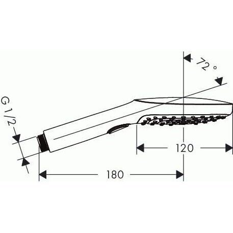 Dušo galvutė Hansgrohe Raindance Select E 120 3jet (spalvų pasirinkimas) 4