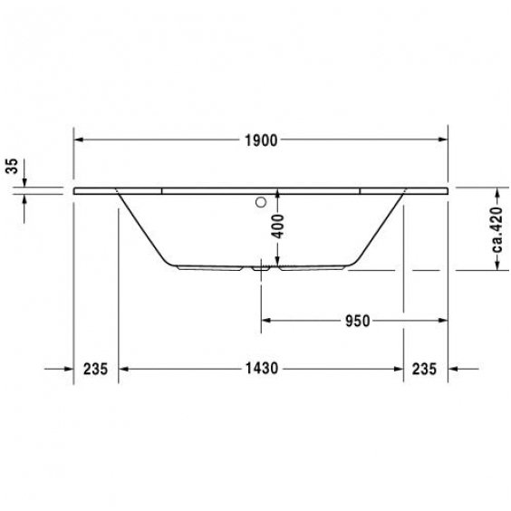 Duravit kampinė vonia D-Code 1900x1900 700138 2 Duravit kampinė vonia D-Code 1900x1900 700138 2