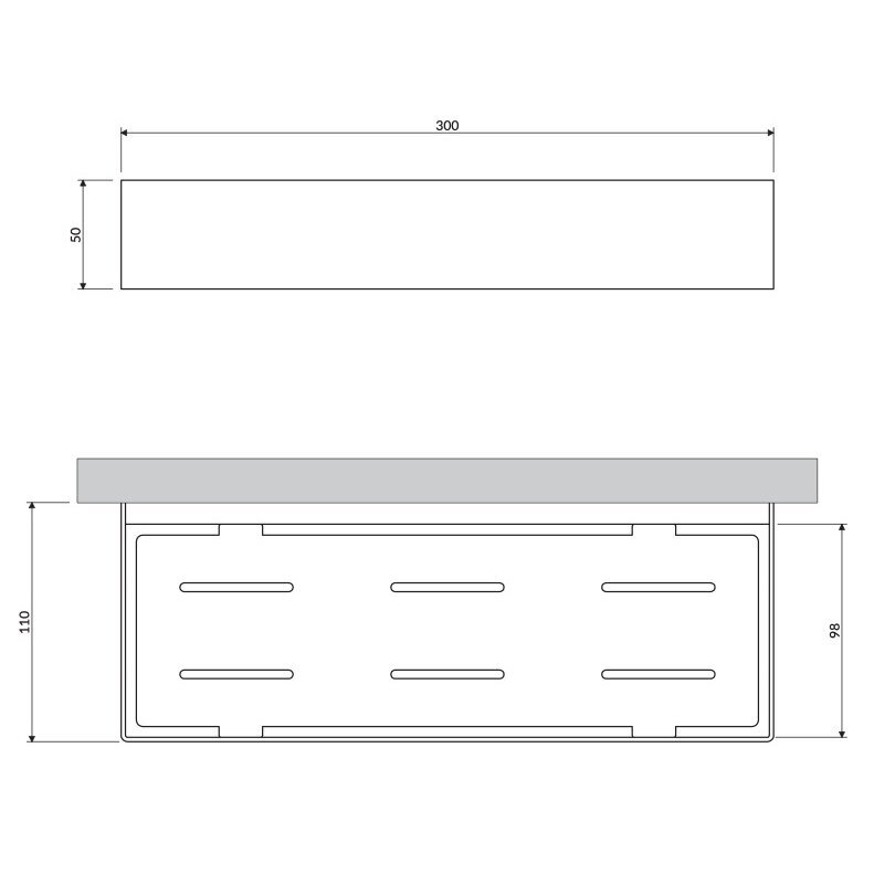 Baltos matinės spalvos dušo lentynėlė Omnires Uni UN10335WM 30 x 5 x 11 cm 2 Baltos matinės spalvos dušo lentynėlė Omnires Uni UN10335WM 30 x 5 x 11 cm 2