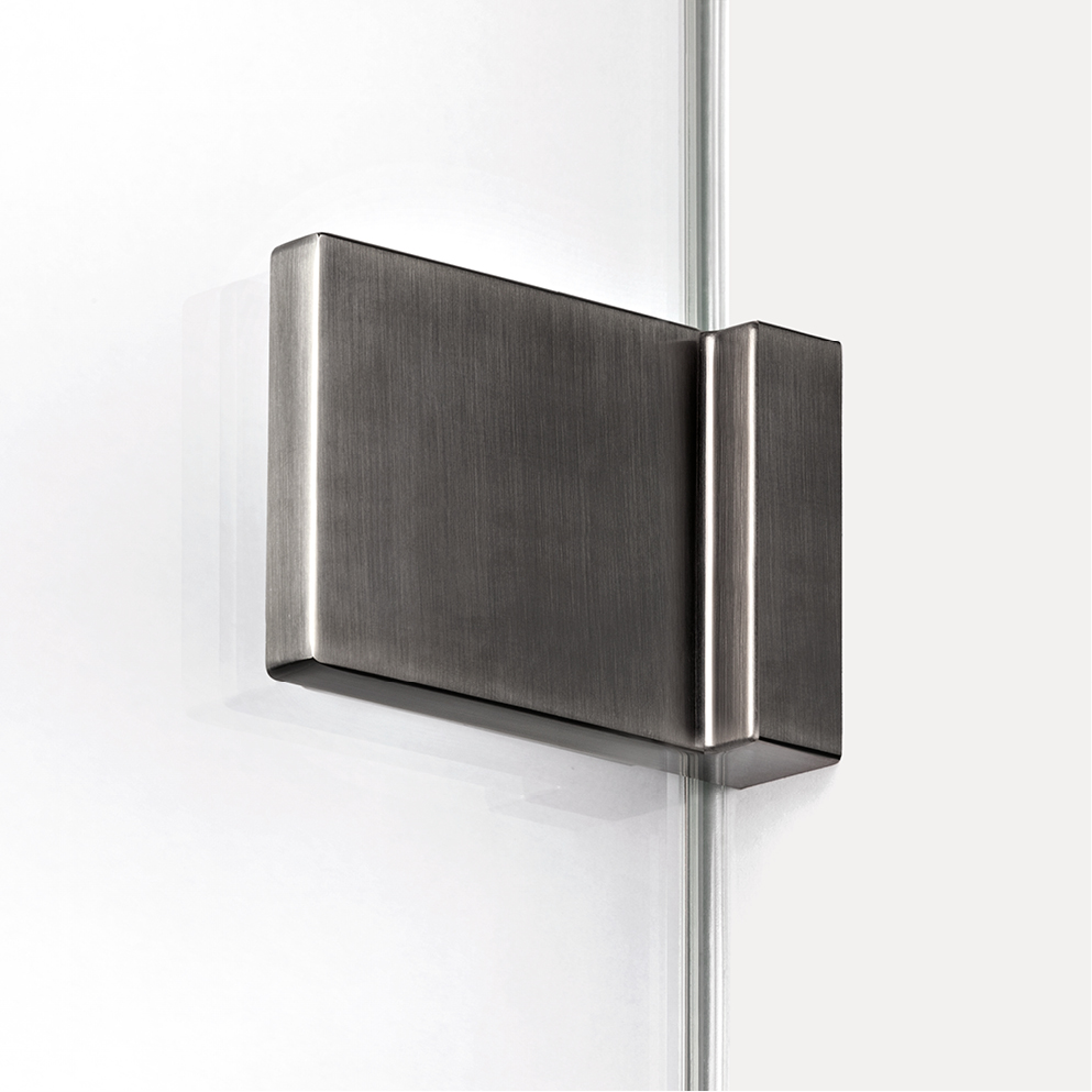 Dušo durys New Trendy AVEXA Gunmetal BRUSHED 1D, pasirenkamas dydis ir pusė 3